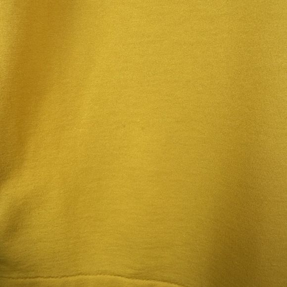 Vintage David Smith Sunshine Yellow Sun Ray Stitching Polo Top Medium - Picture 7 of 16